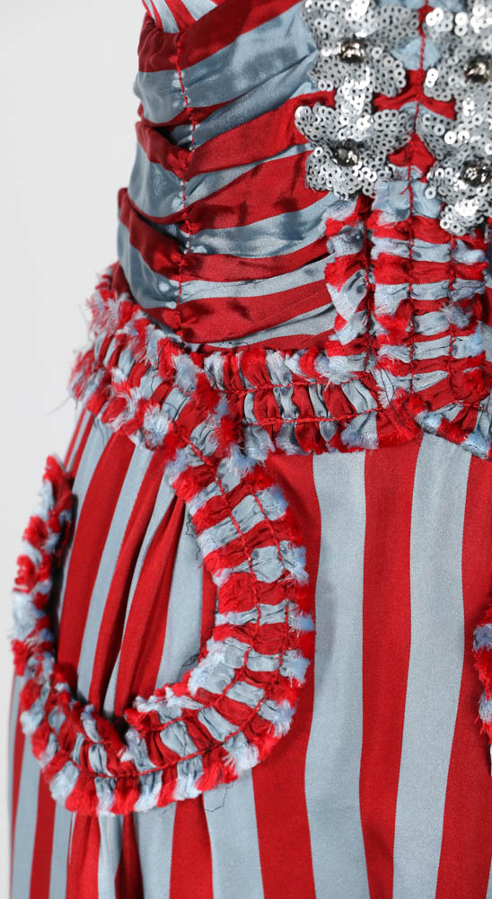 Marc Jacobs Striped Dress with Sequin and Crystal Embellishments