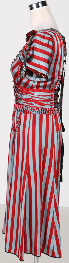 Marc Jacobs Striped Dress with Sequin and Crystal Embellishments
