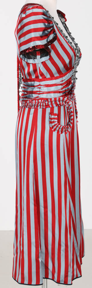 Marc Jacobs Striped Dress with Sequin and Crystal Embellishments