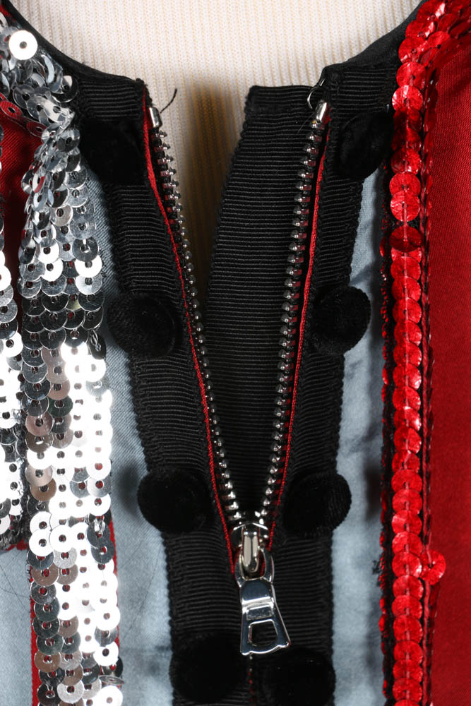 Marc Jacobs Striped Dress with Sequin and Crystal Embellishments