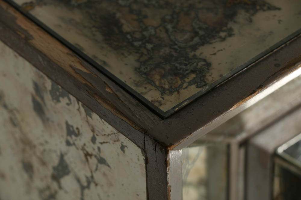 Hollywood Regency Style Smoky Mirrored Credenza