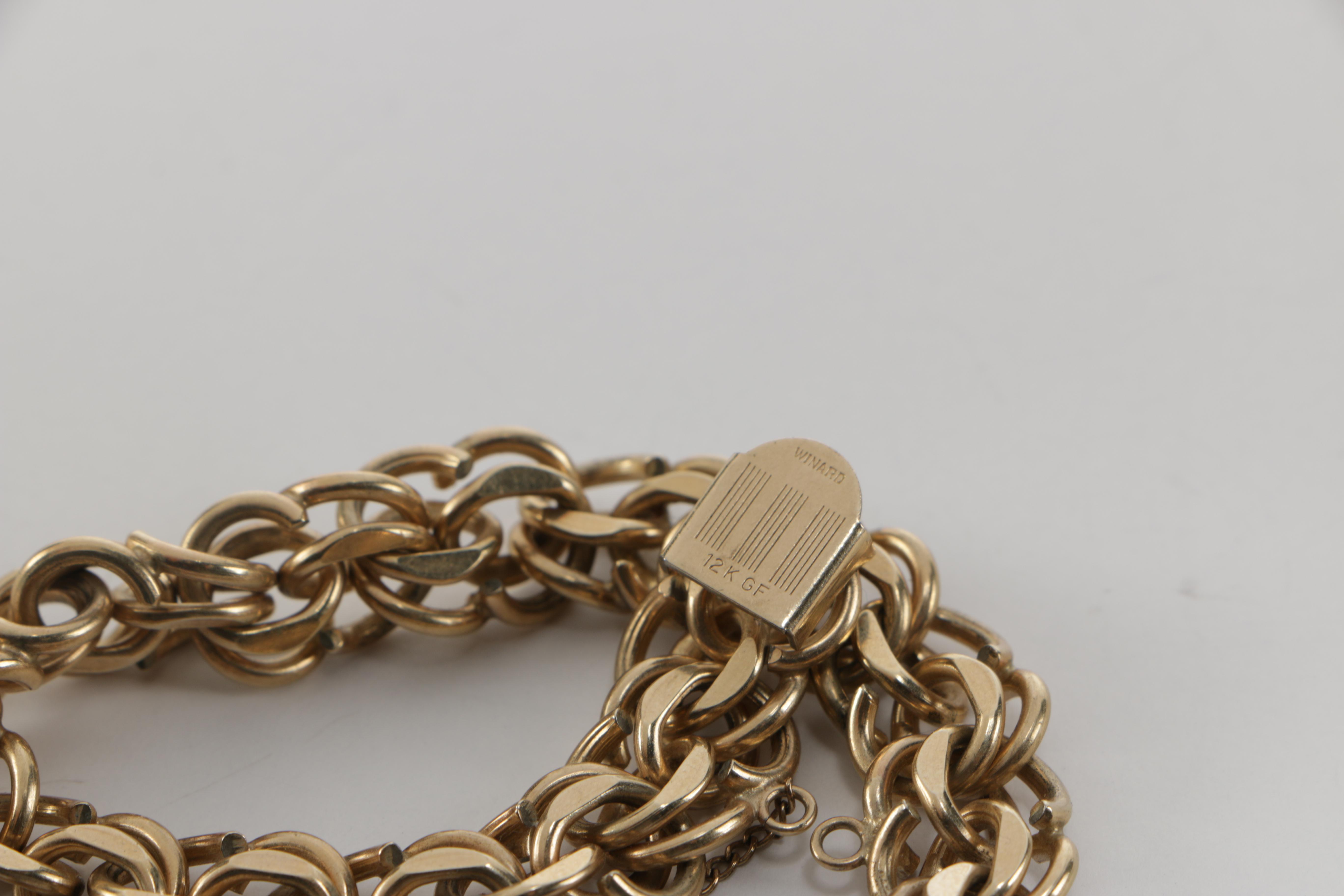 Pierre Cardin Sterling Silver and 14K Gold Earrings and Gold Filled Bracelets