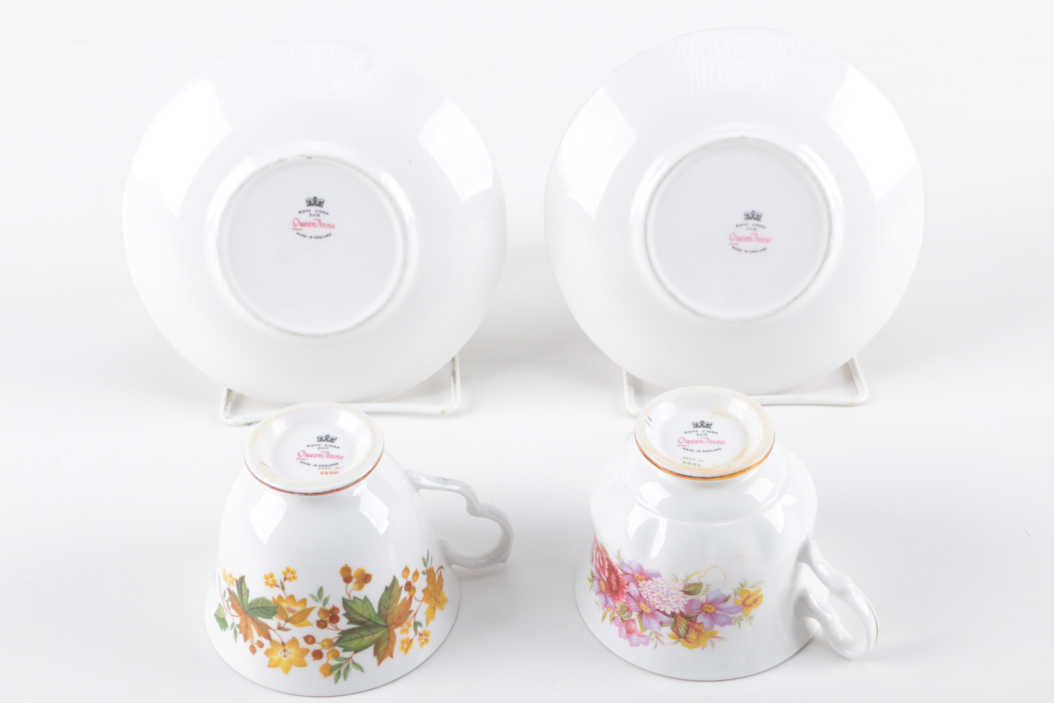 Selection of Vintage English Teaware Featuring Ansyley and Myott