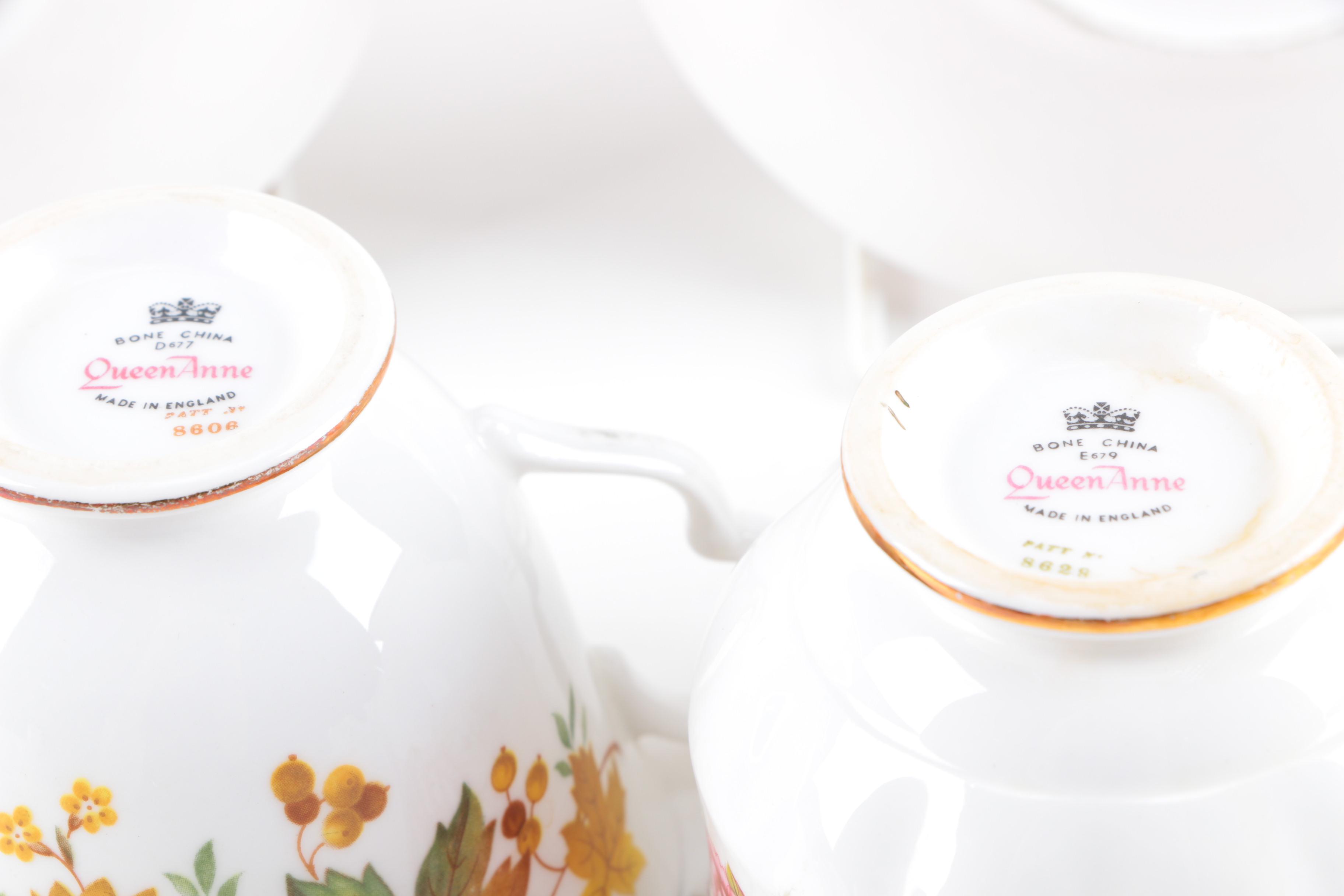 Selection of Vintage English Teaware Featuring Ansyley and Myott