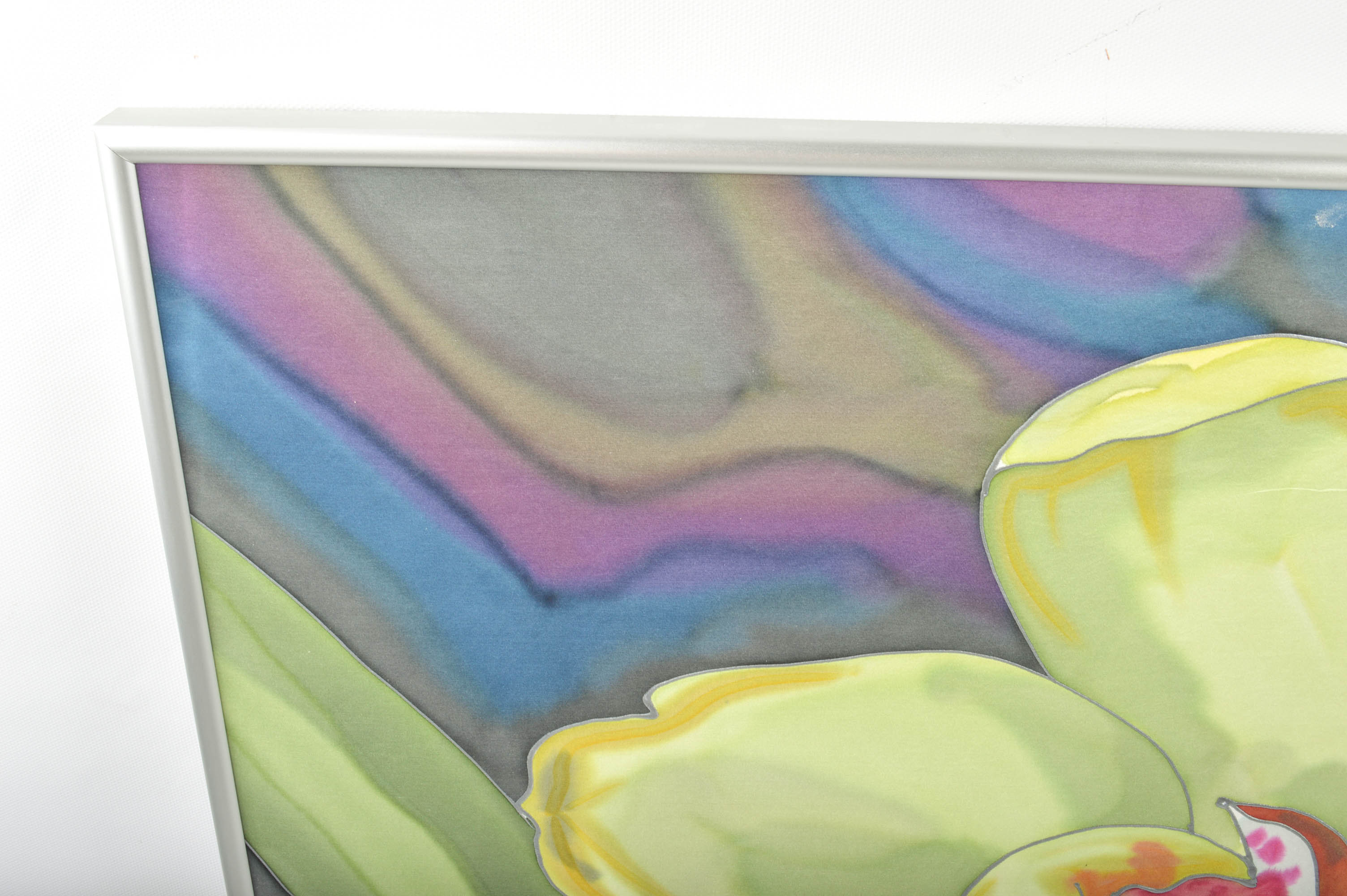 Gunter Schwegler Painting on Silk "Floating Teacup"