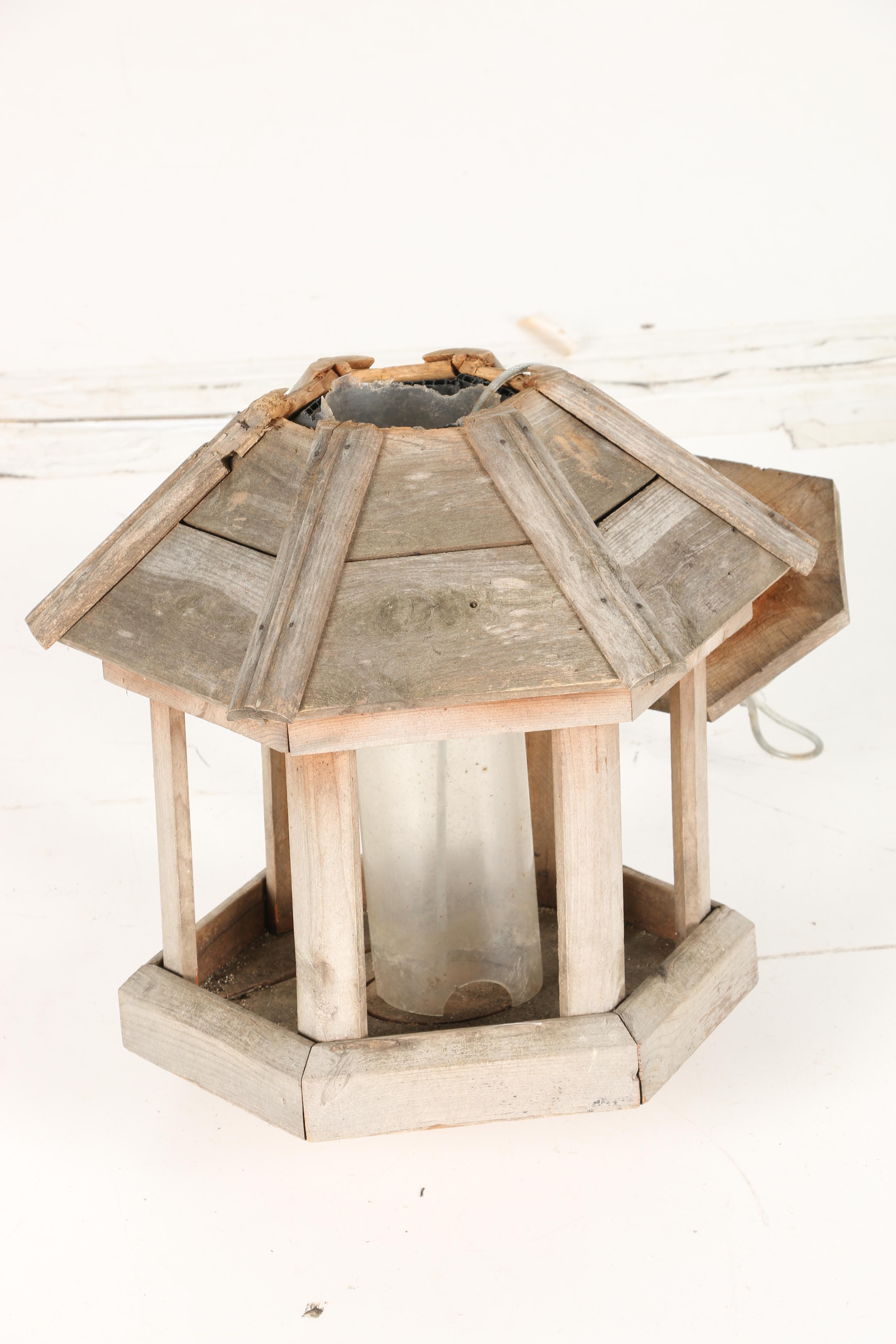 Wood and Ceramic Outdoor Decor