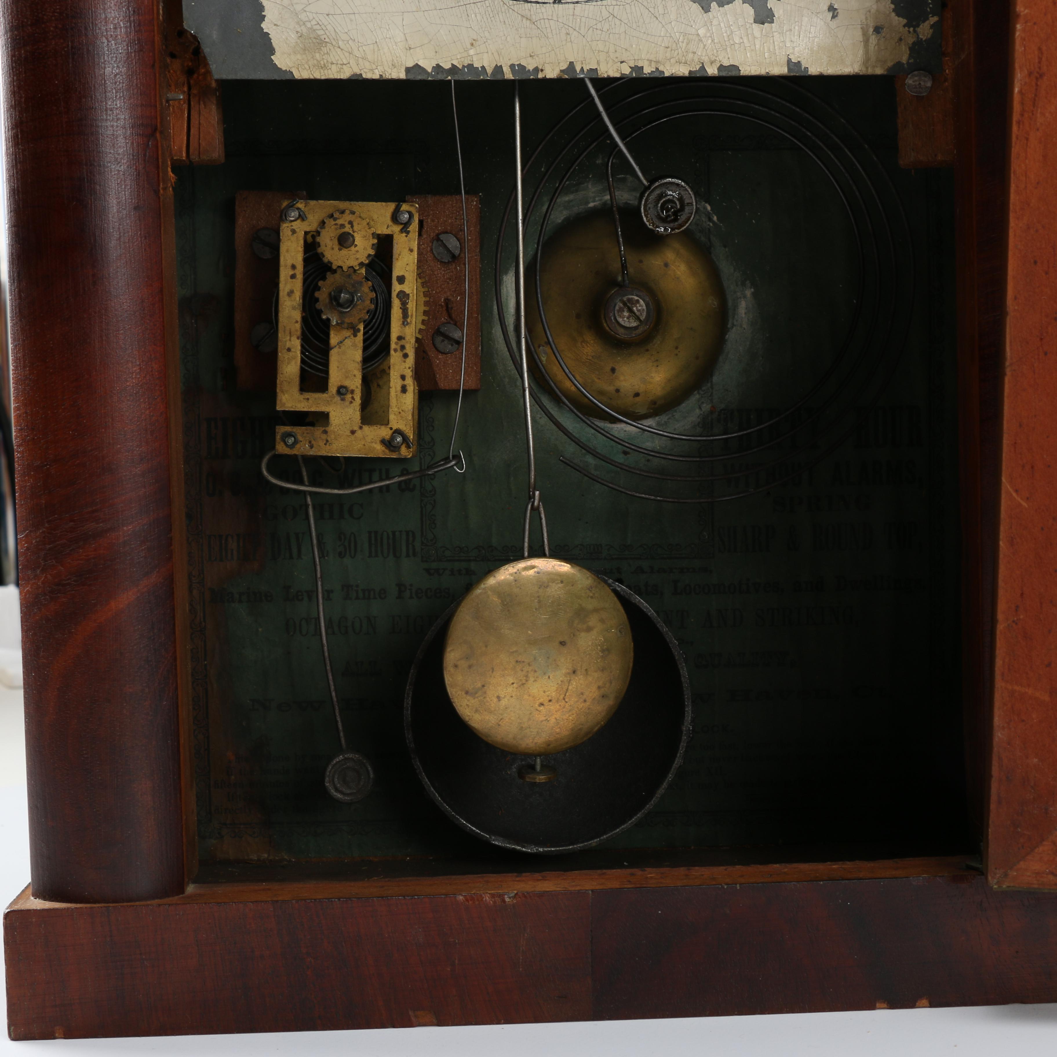 New Haven Eight-Day Goth Steeple Mantel Clock