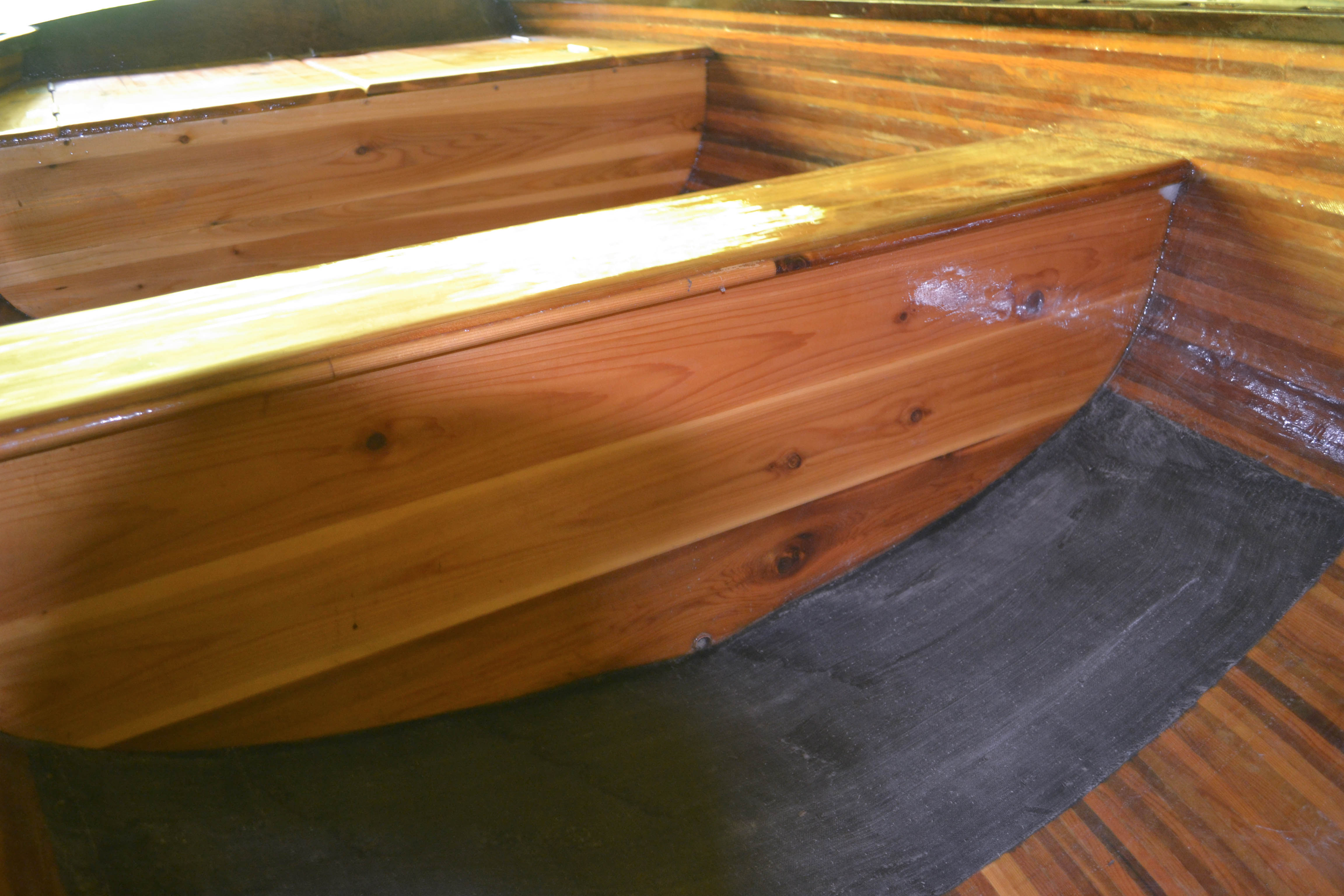 Handmade Mahogany Rowboat