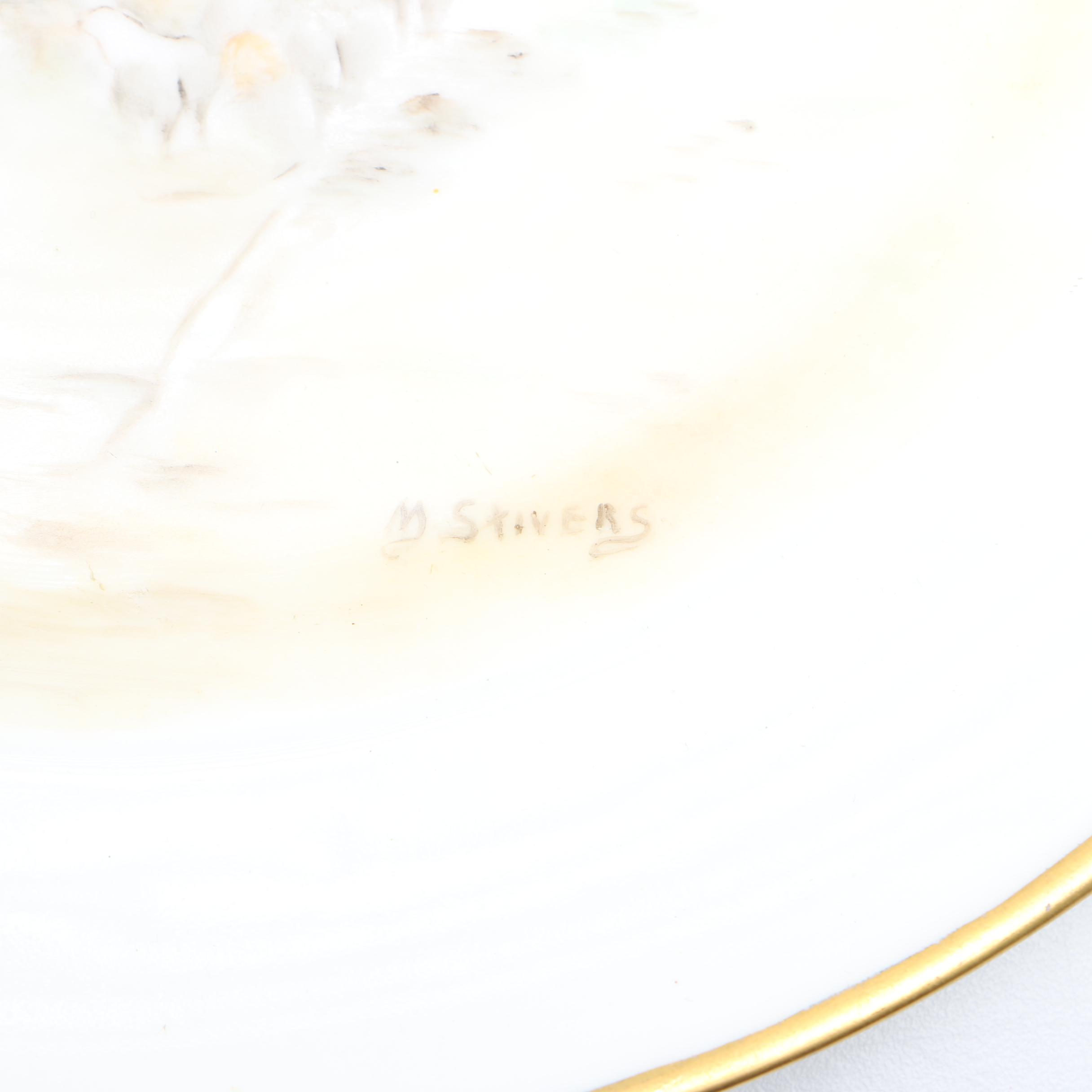 Haviland Limoges Hand Painted Coastal Plates