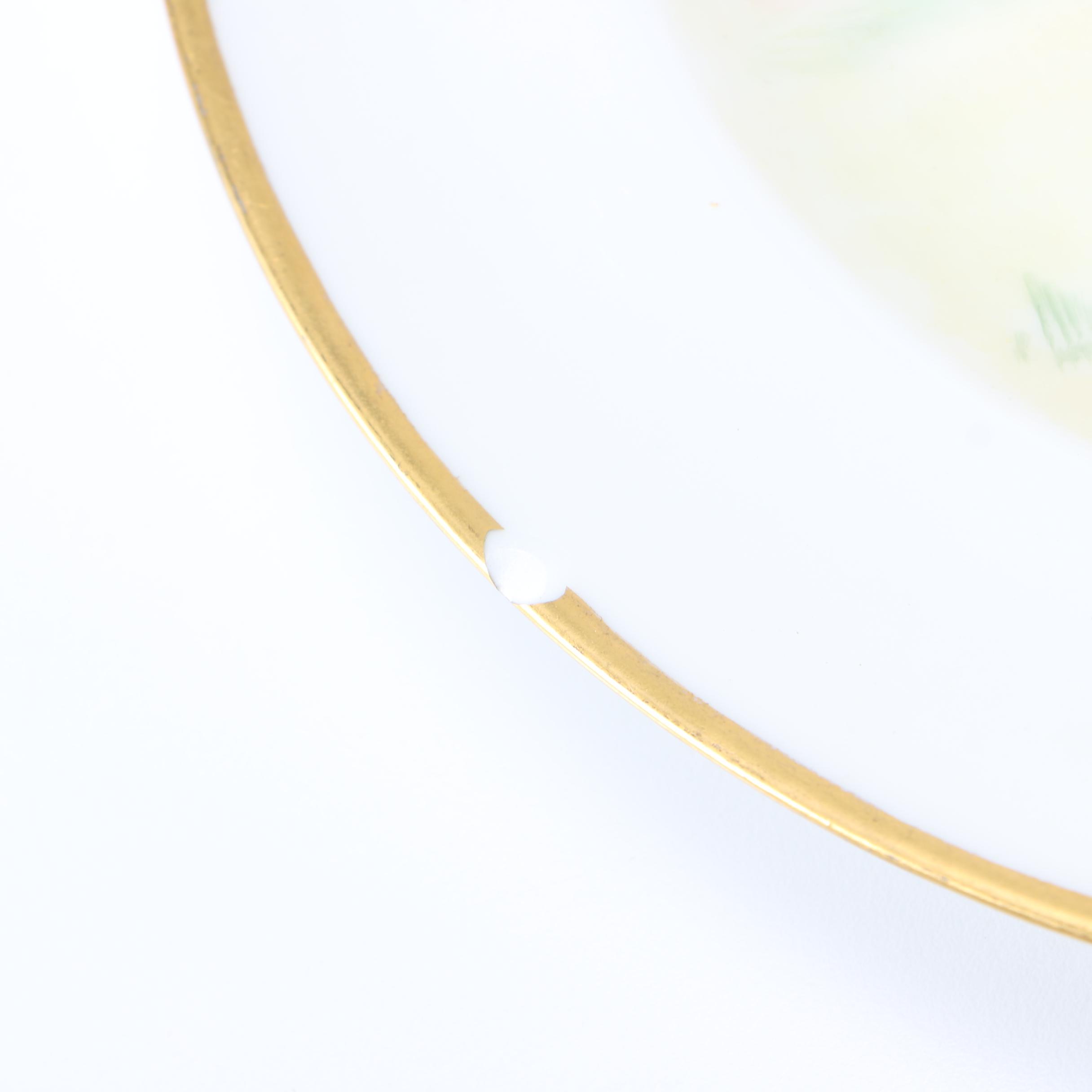 Haviland Limoges Hand Painted Coastal Plates