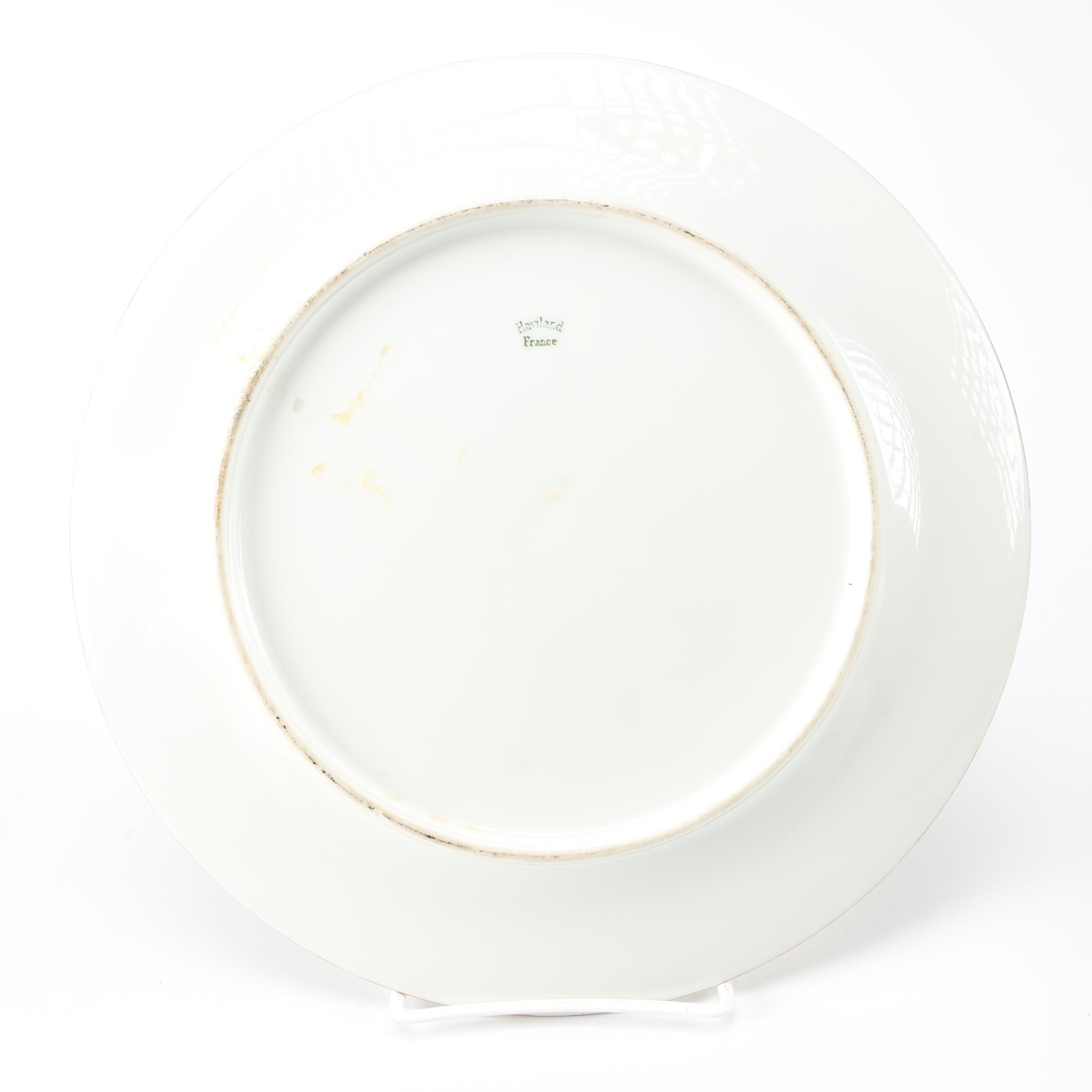 Haviland Limoges Hand Painted Coastal Plates