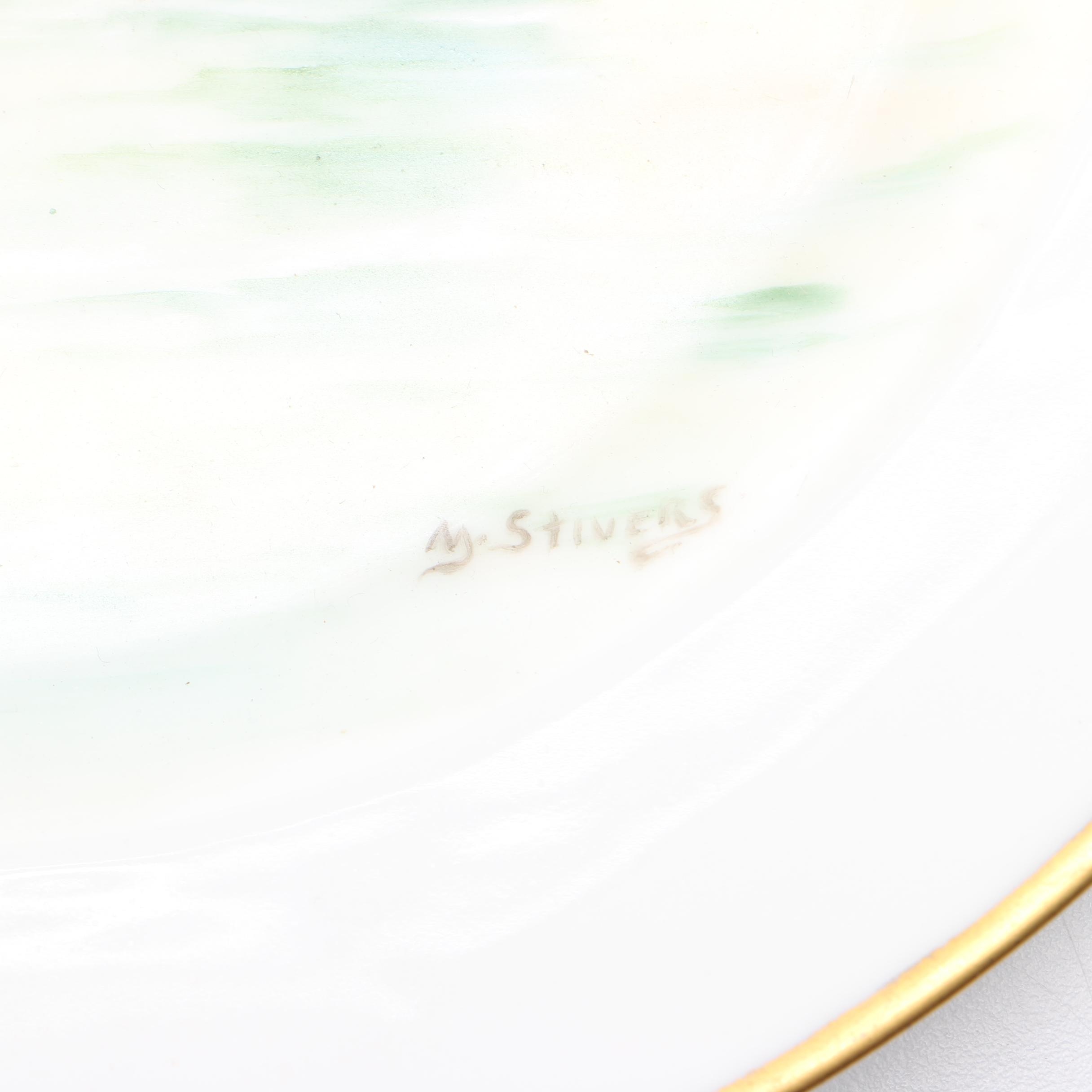 Haviland Limoges Hand Painted Coastal Plates