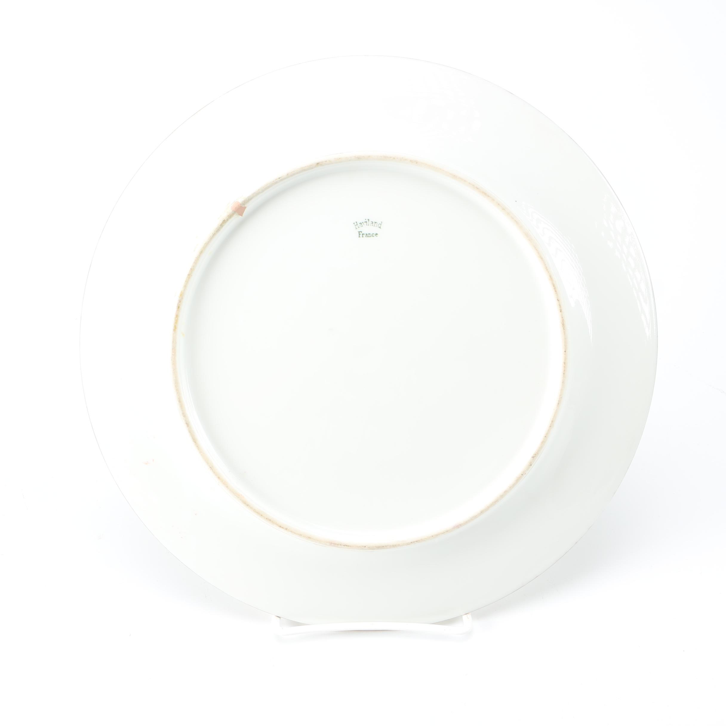 Haviland Limoges Hand Painted Coastal Plates