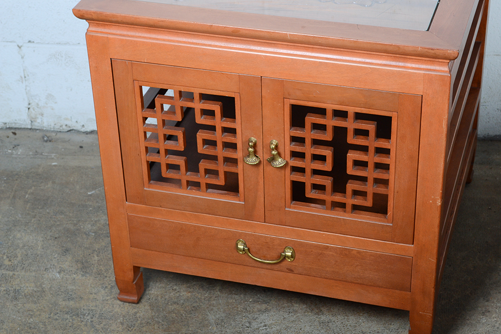 Pair of Asian Inspired End Tables