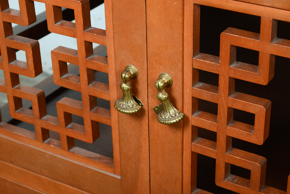 Pair of Asian Inspired End Tables