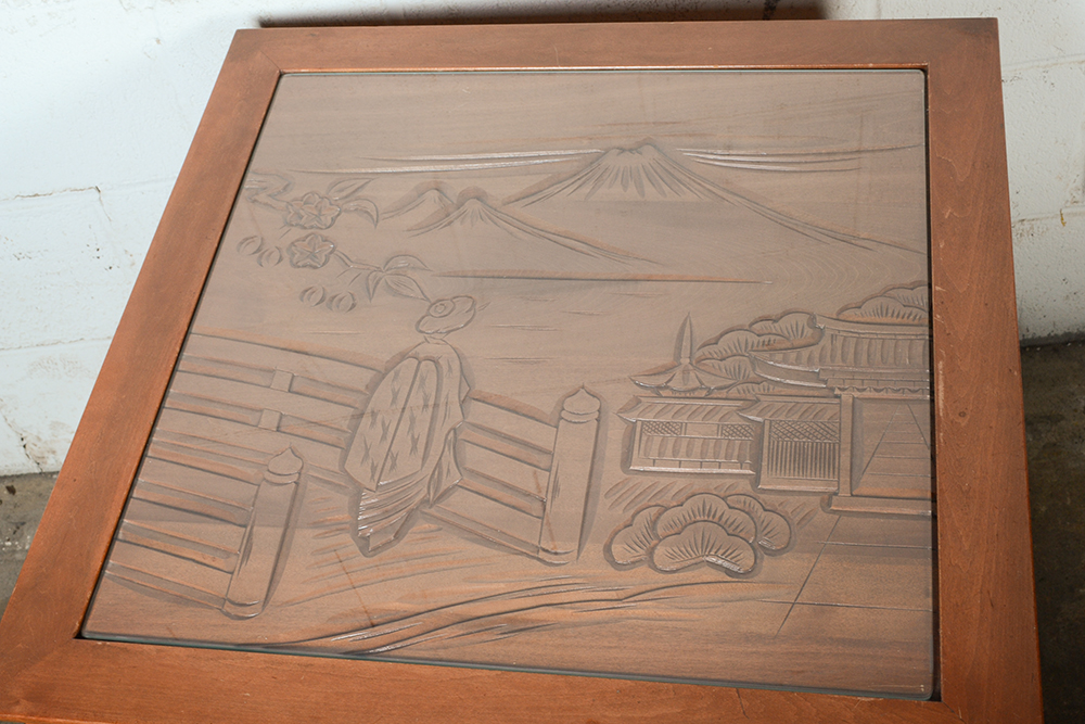 Pair of Asian Inspired End Tables