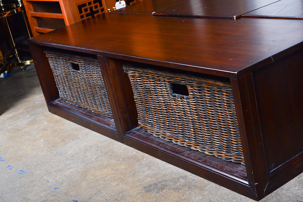 "Stratton" Queen Size Platform Storage Bed by Pottery Barn