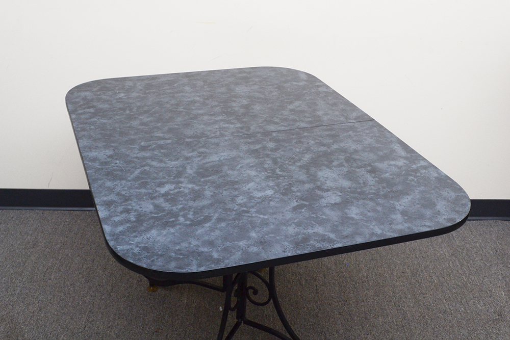 Grey Black Laminate Table