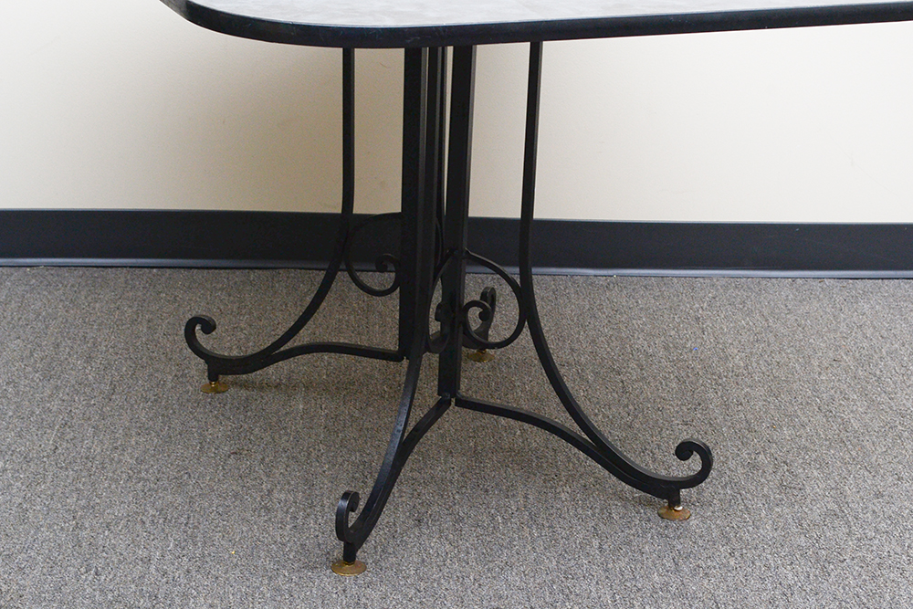 Grey Black Laminate Table