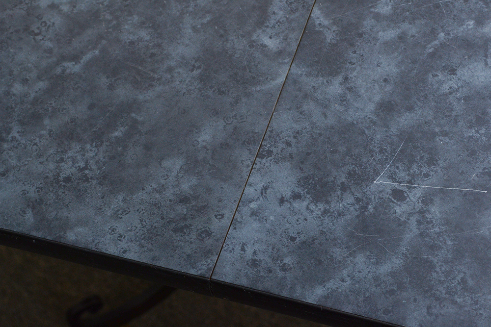 Grey Black Laminate Table