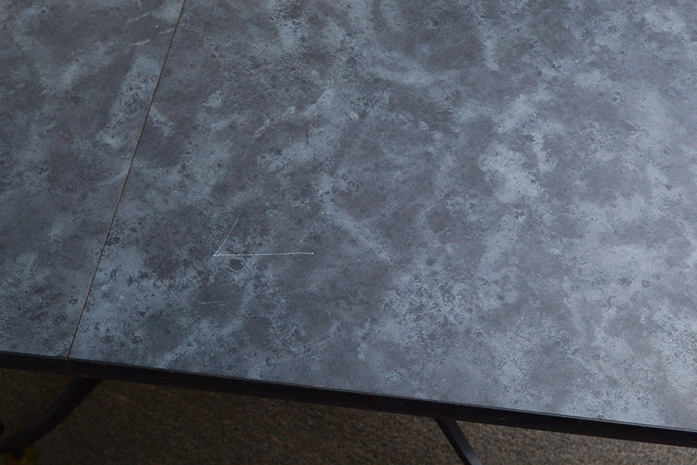 Grey Black Laminate Table