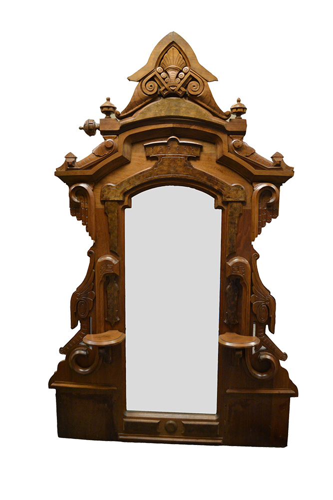 Antique Eastlake Marble Top Vanity with Mirror