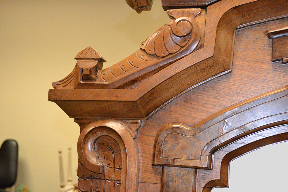 Antique Eastlake Marble Top Vanity with Mirror