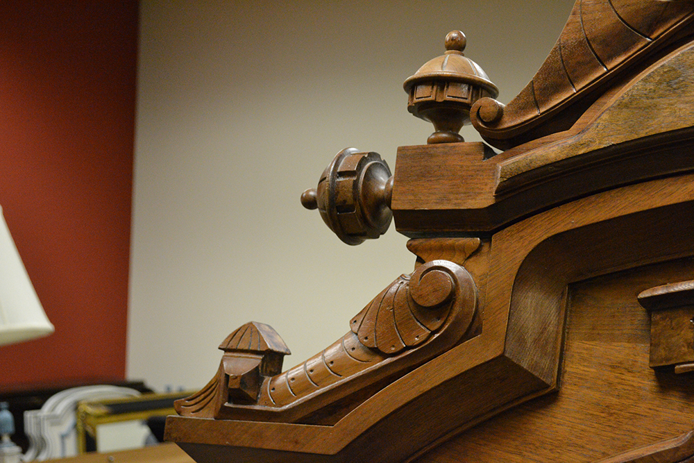 Antique Eastlake Marble Top Vanity with Mirror