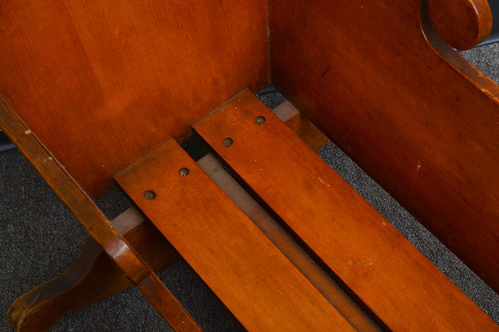 Antique Decorative Wooden Baby Cradle