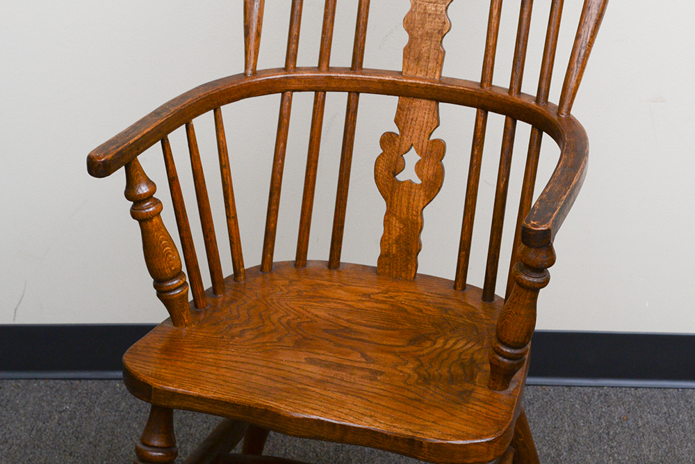 Pair of Sack Back Windsor Style Chairs