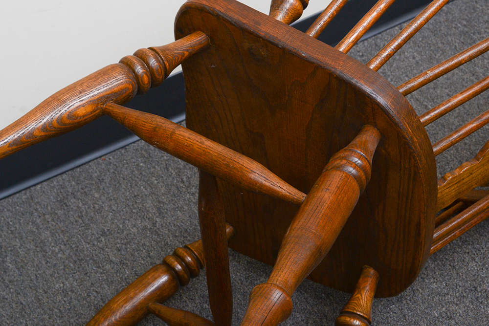 Pair of Sack Back Windsor Style Chairs