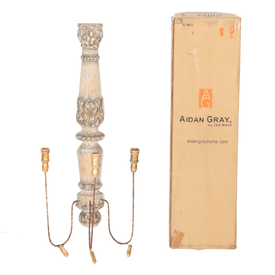 Aiden Gray Wall Mounted Candelabra