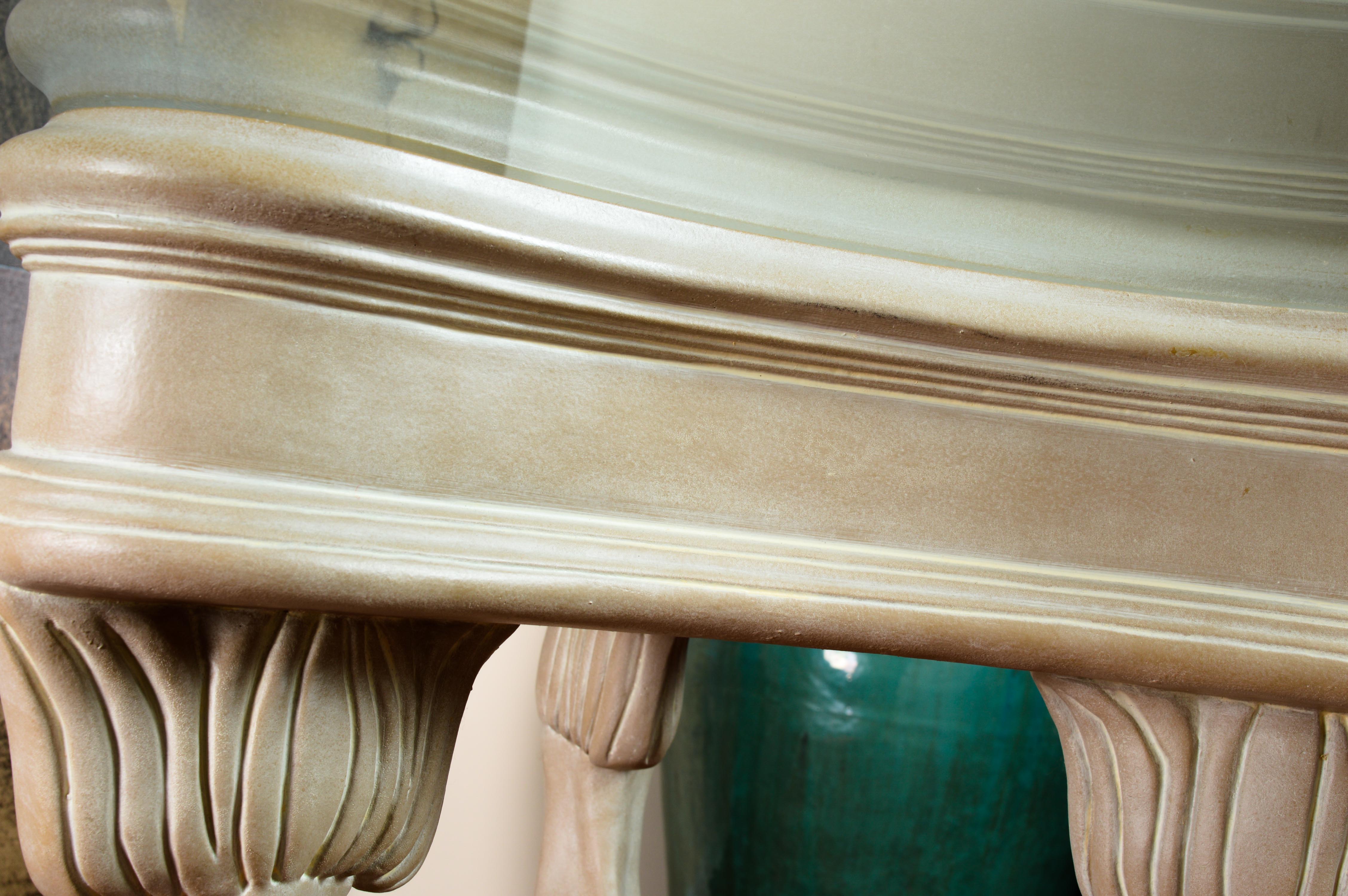 Octagonal Table with Dragon Leg Base