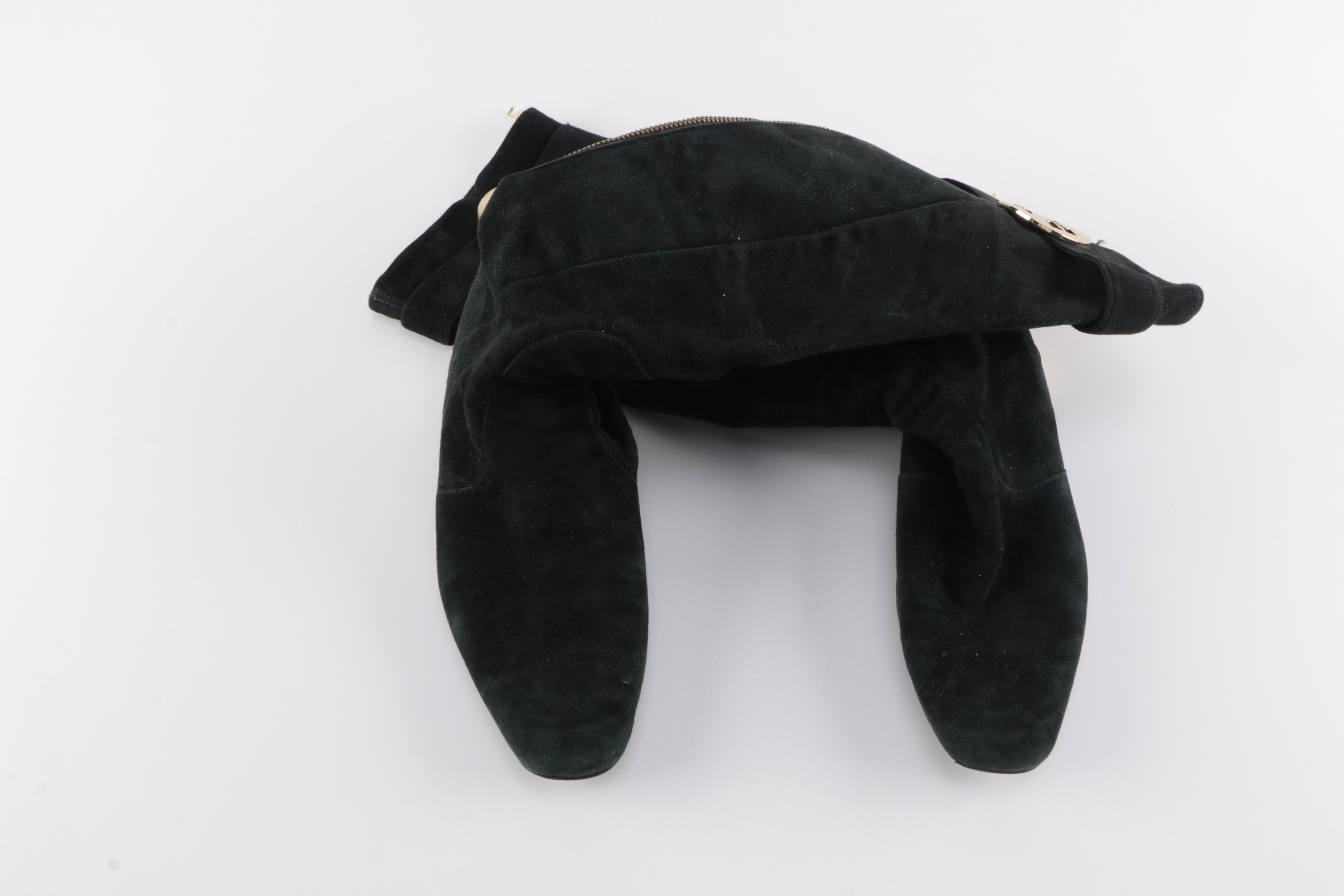 Tory Burch Black Suede Boots