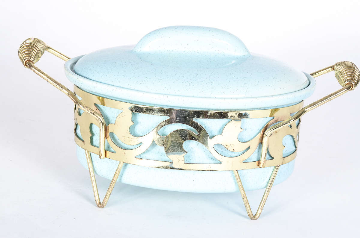 Pair of Bauer Pottery Casserole Serving Dishes