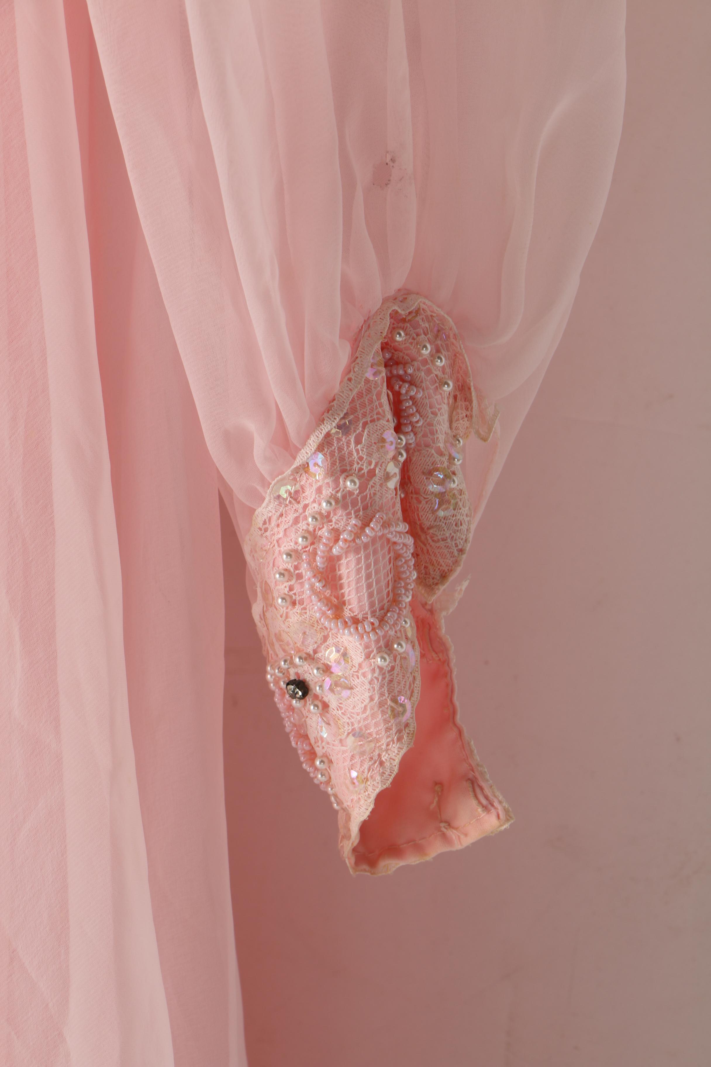 Jack Bryan Beaded Pink Gown