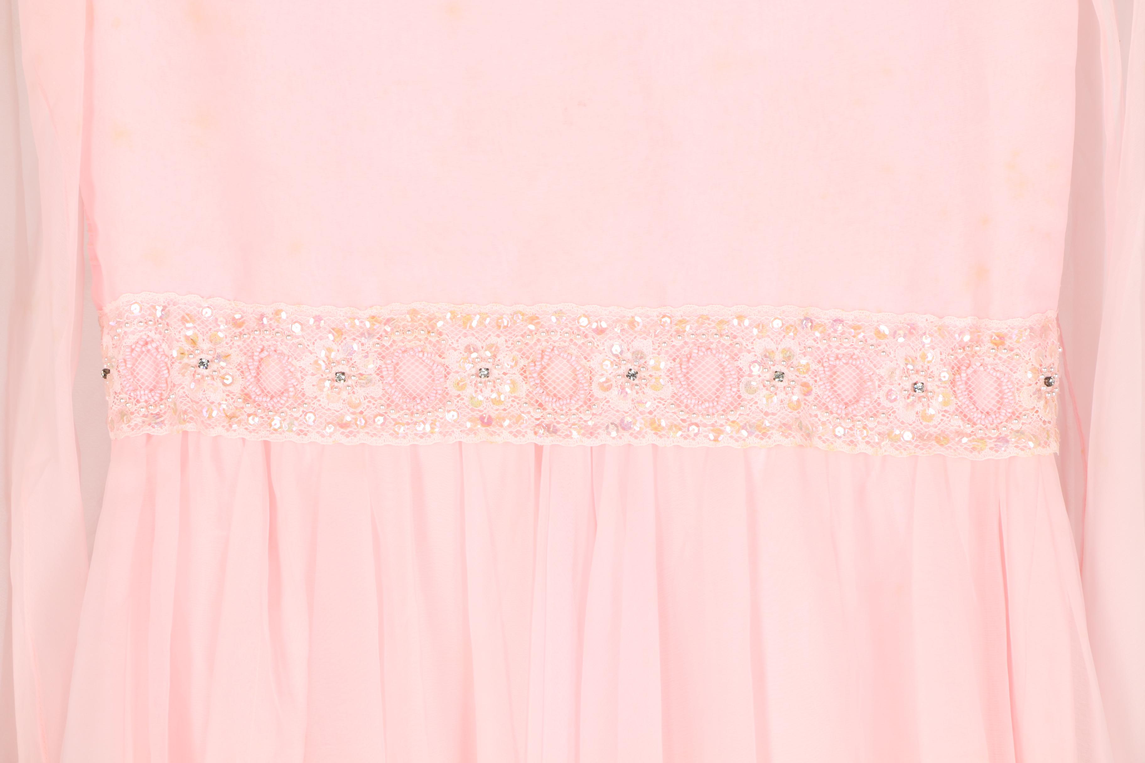 Jack Bryan Beaded Pink Gown