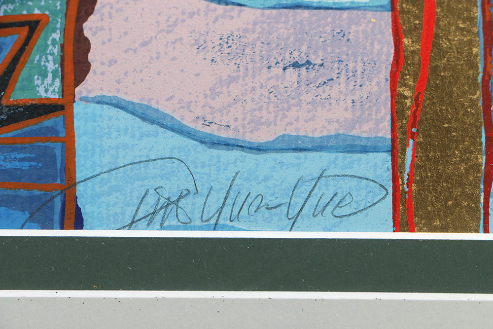 Qin Yuan Yue Limited Edition Serigraph on Paper "Morning Tide"