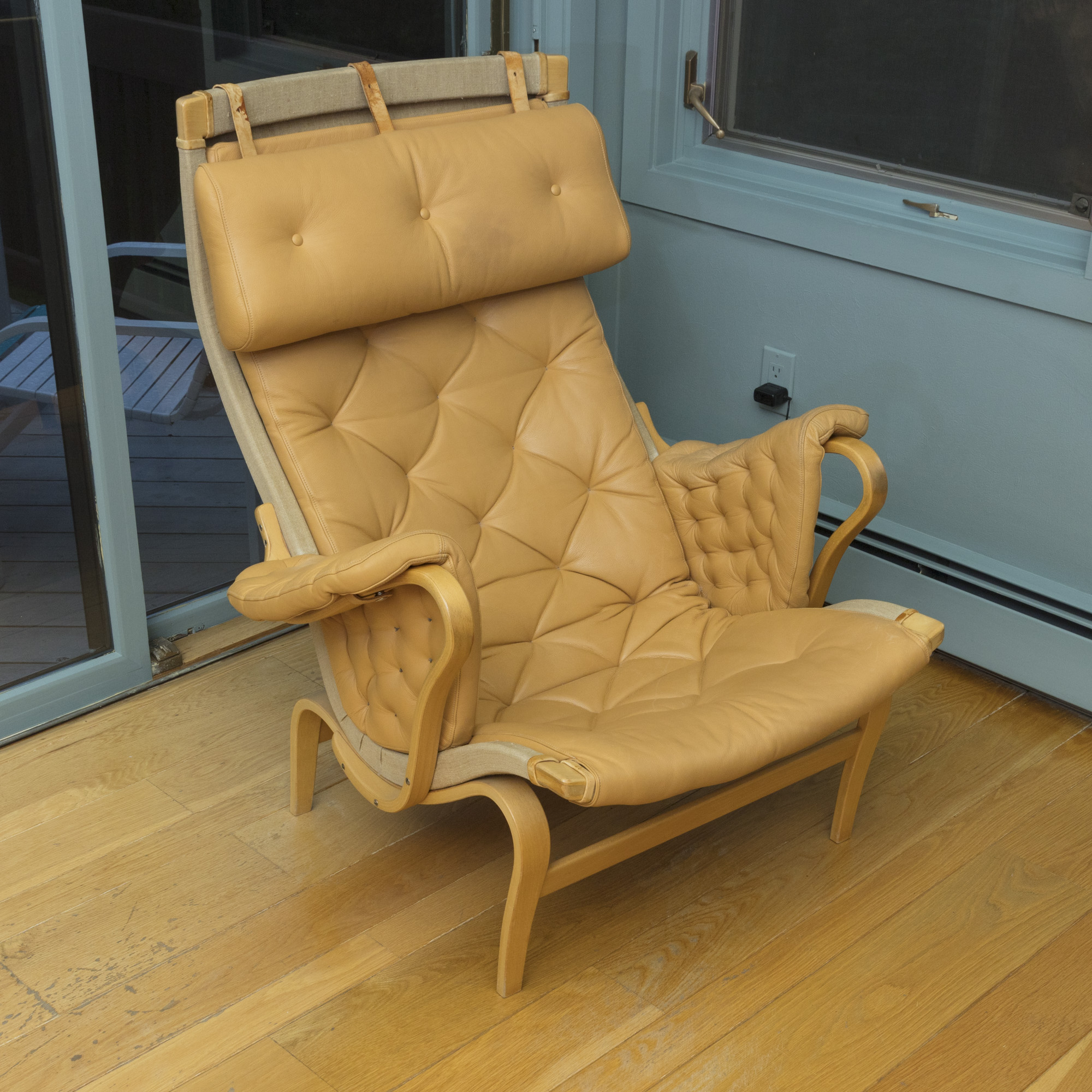 Bruno Mathsson "Pernilla" Lounge Chair and Footrest