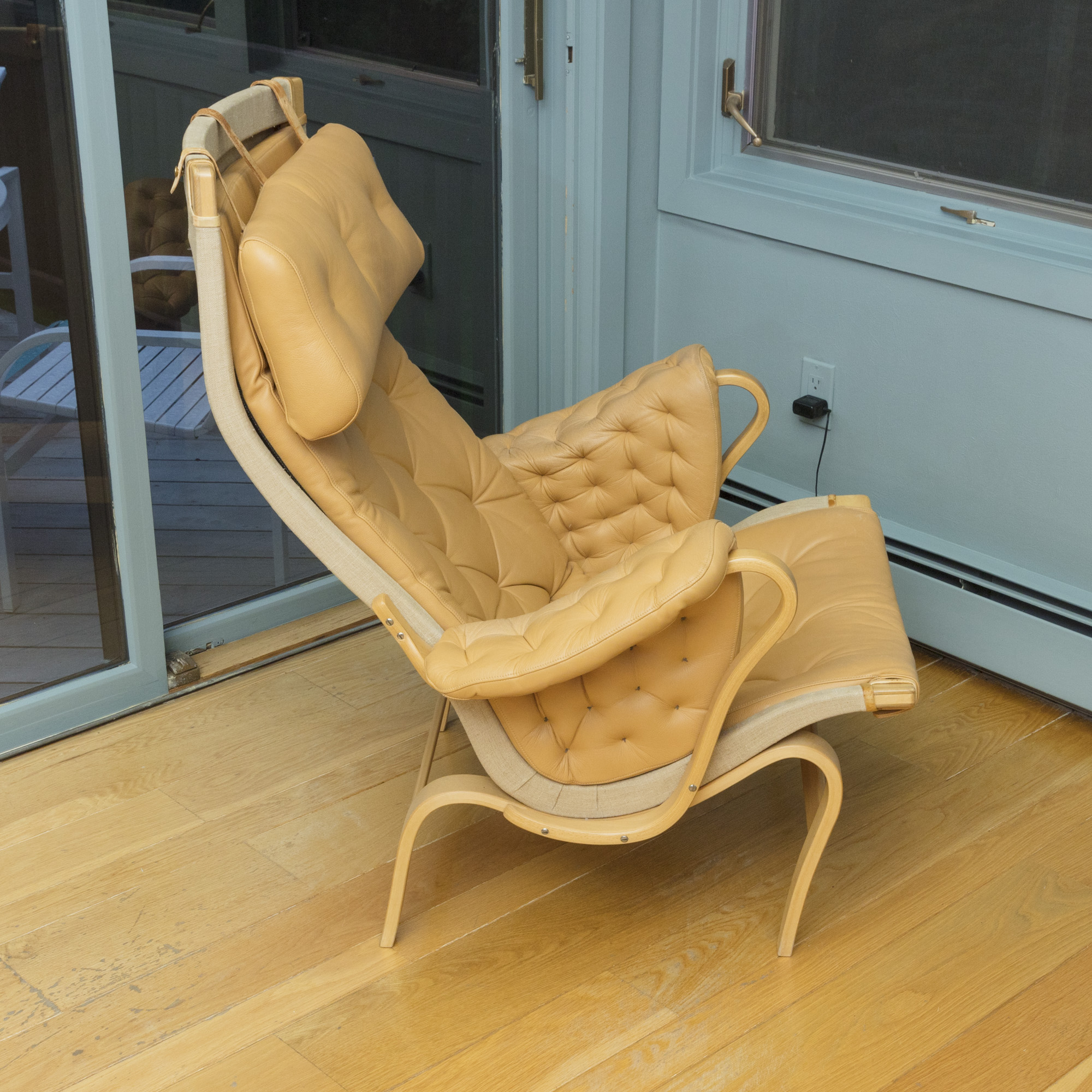 Bruno Mathsson "Pernilla" Lounge Chair and Footrest