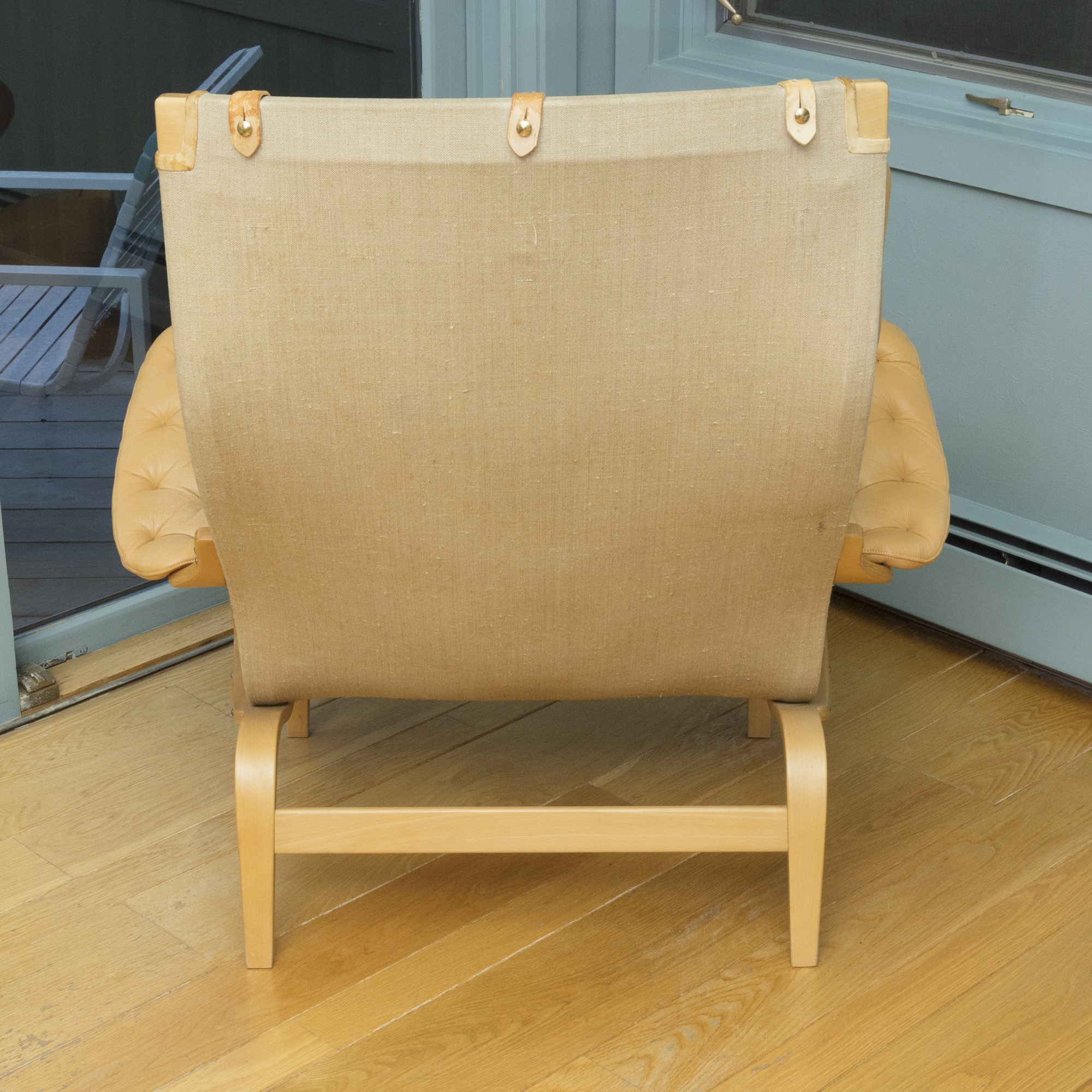 Bruno Mathsson "Pernilla" Lounge Chair and Footrest