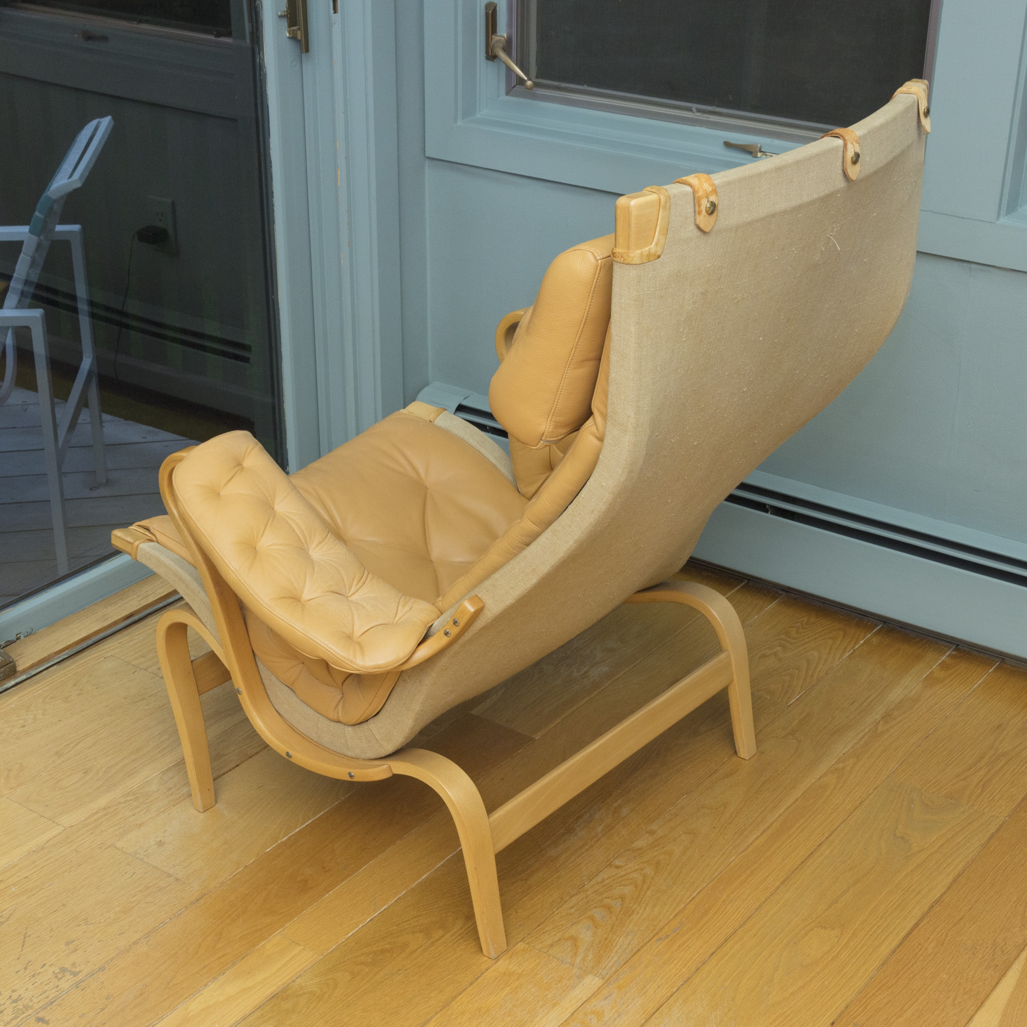 Bruno Mathsson "Pernilla" Lounge Chair and Footrest