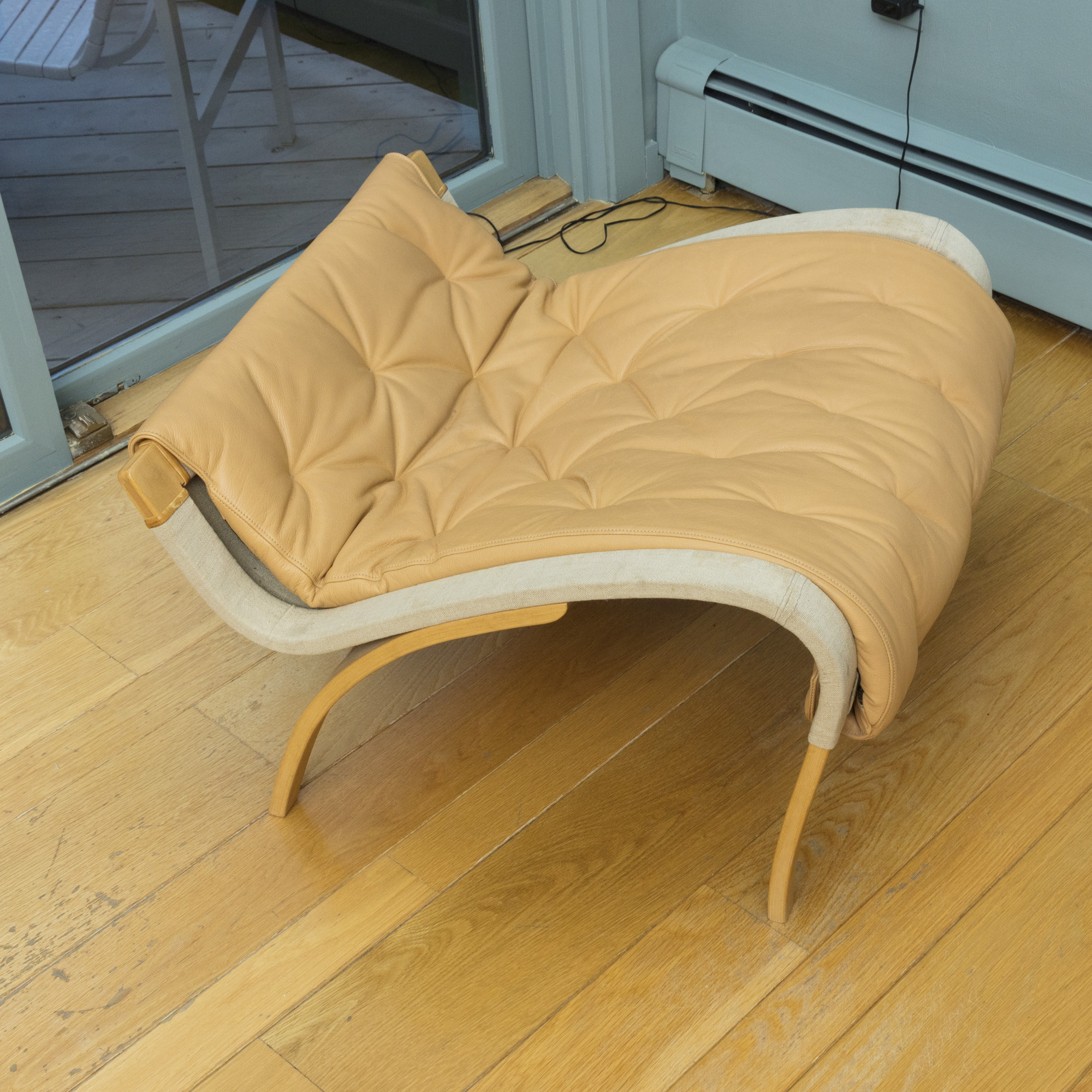 Bruno Mathsson "Pernilla" Lounge Chair and Footrest