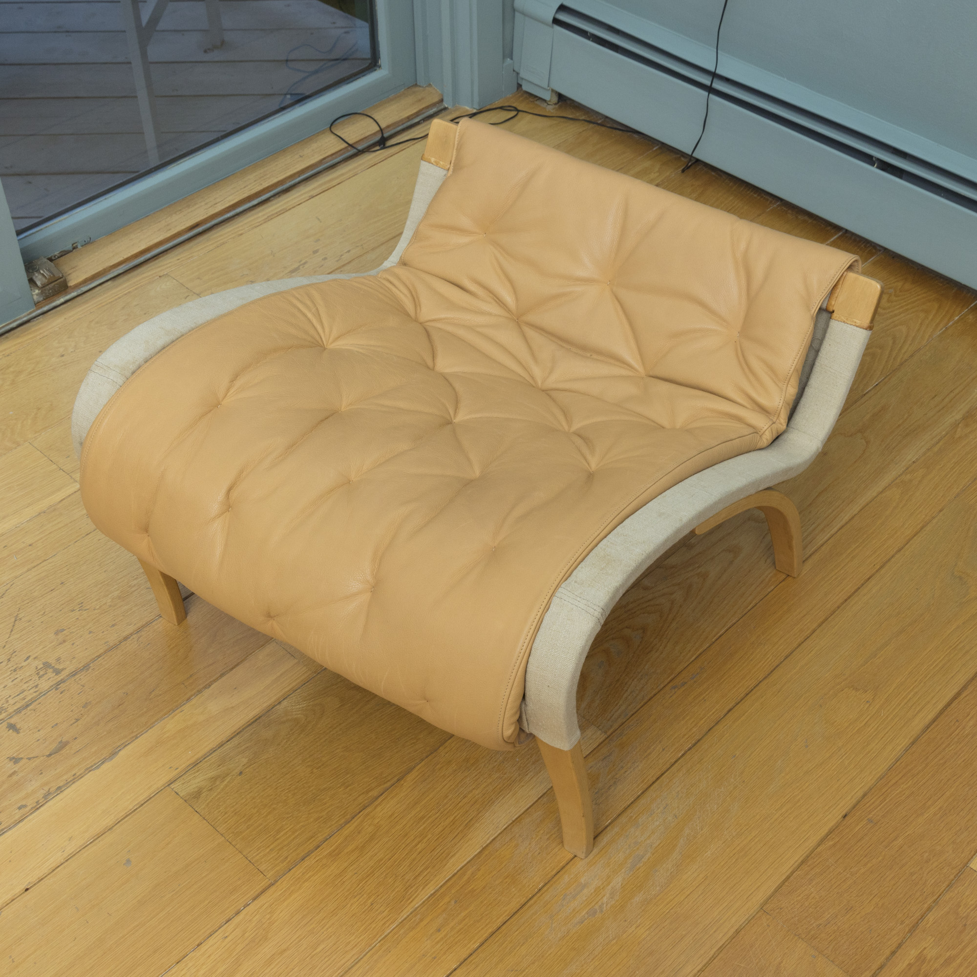 Bruno Mathsson "Pernilla" Lounge Chair and Footrest