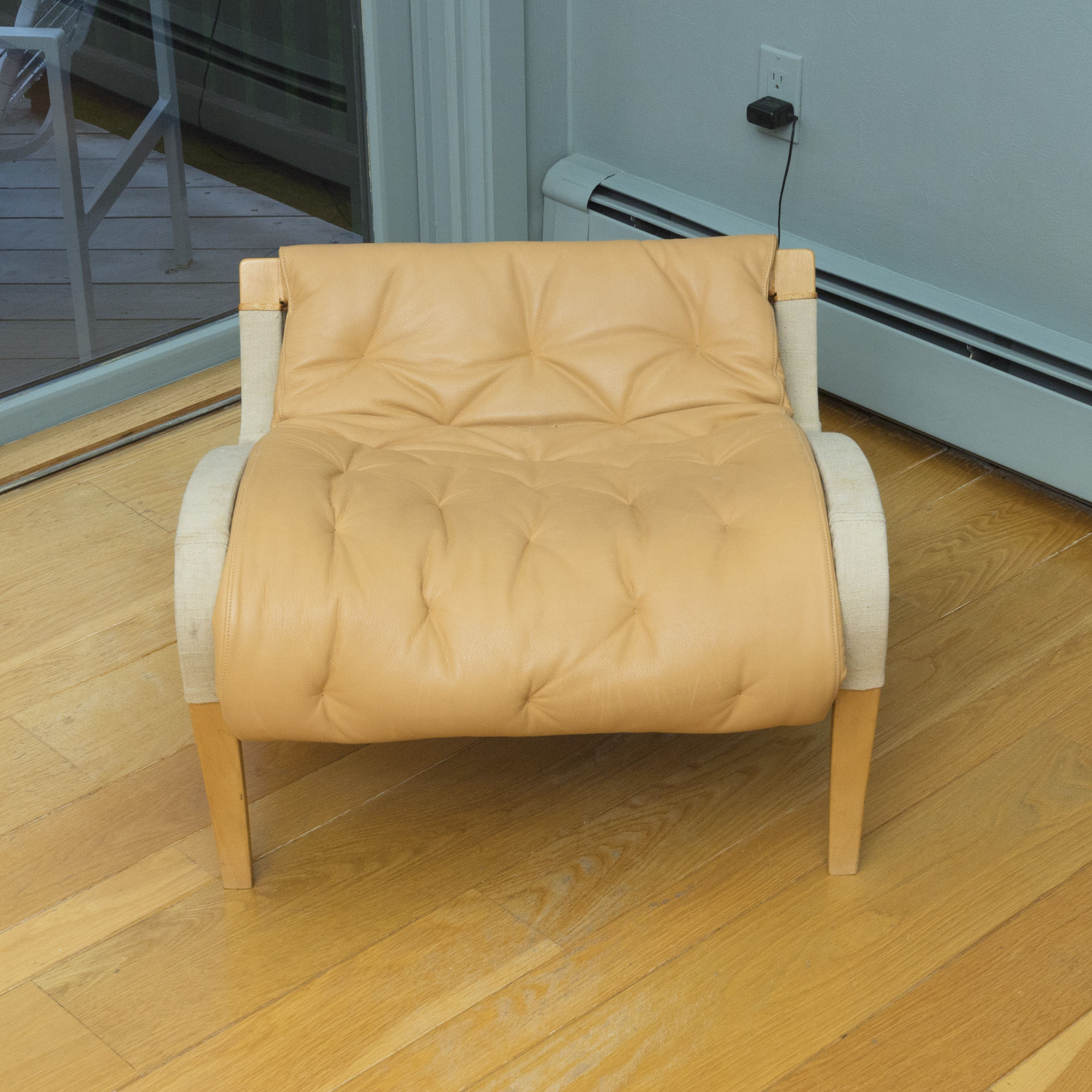 Bruno Mathsson "Pernilla" Lounge Chair and Footrest
