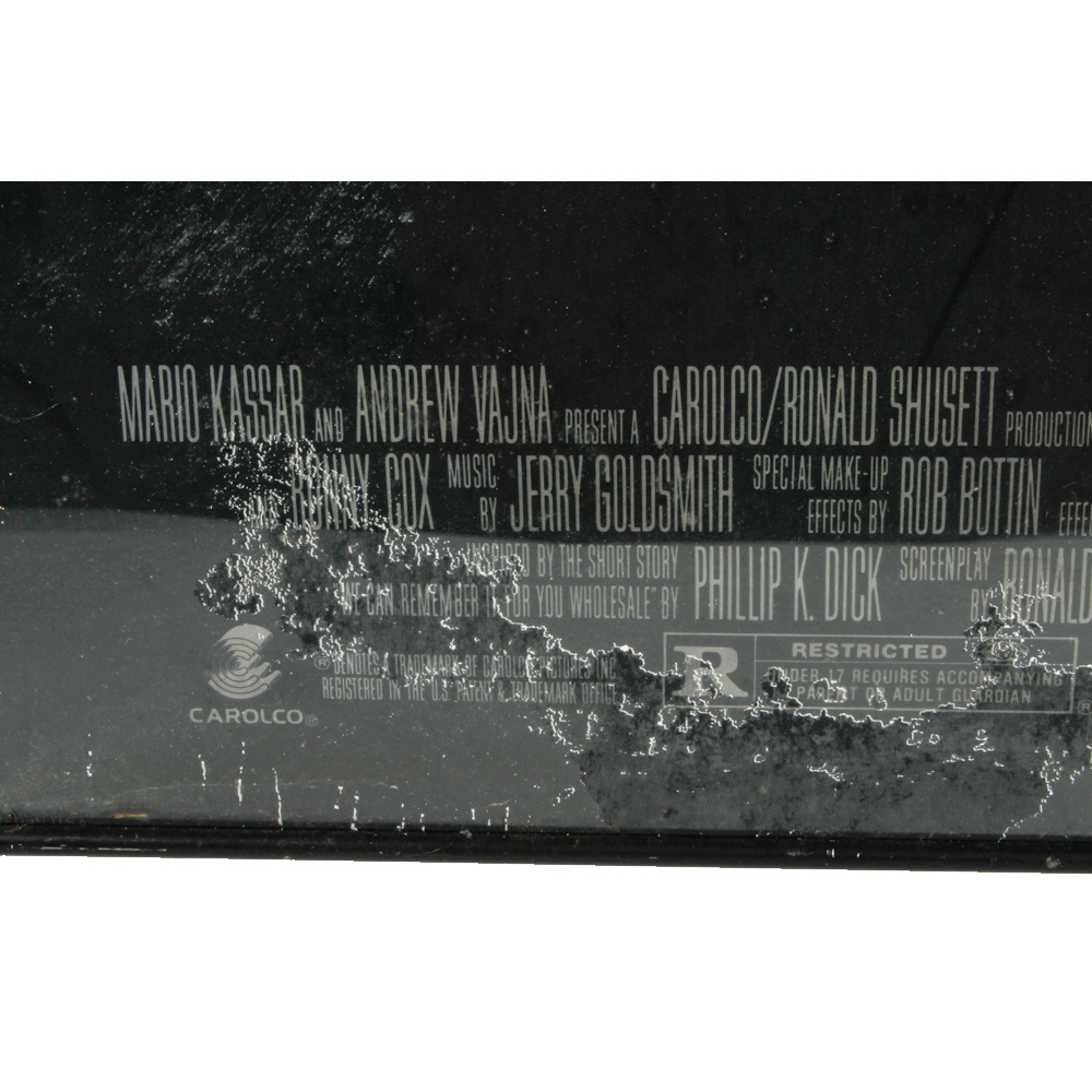 Framed "Total Recall" Movie Poster