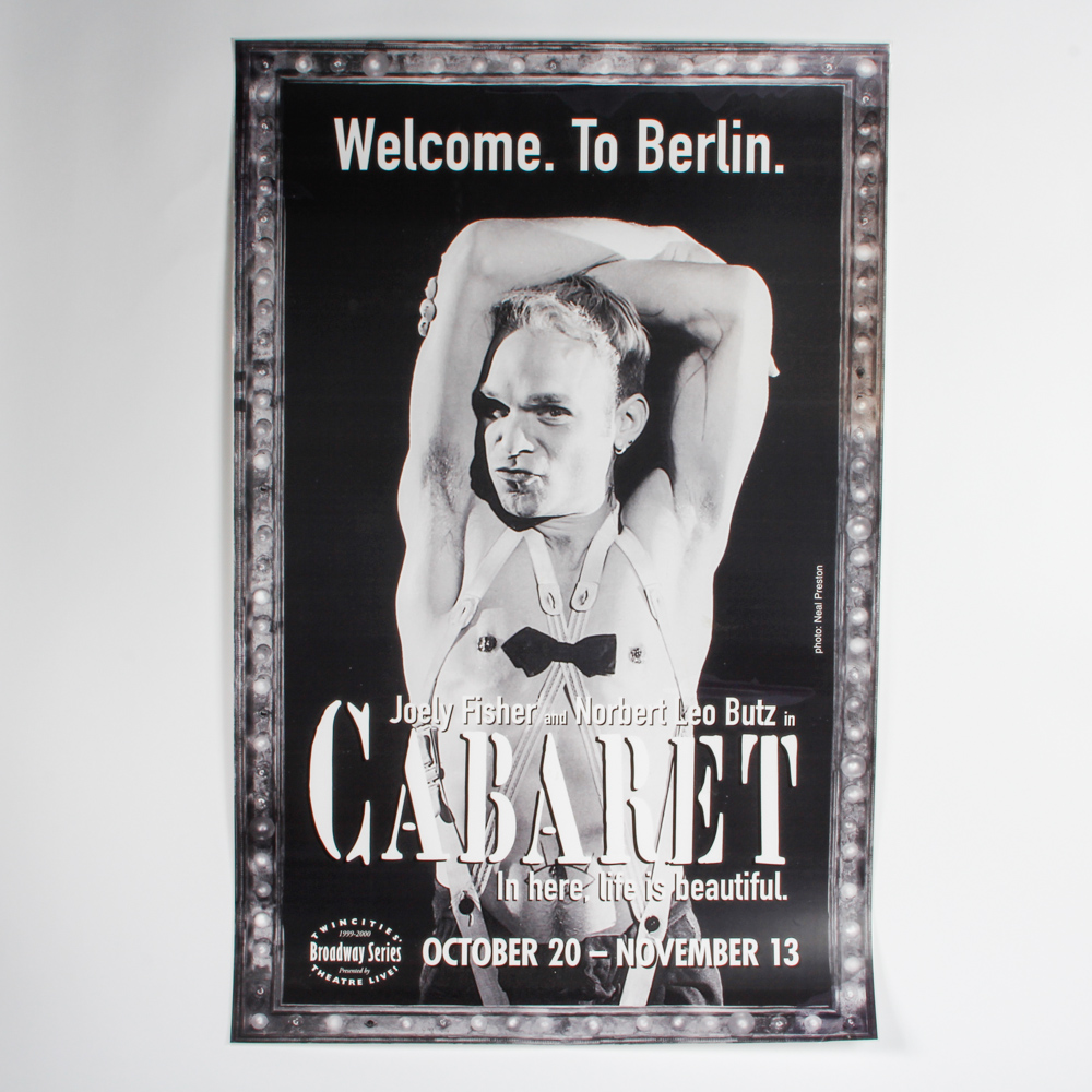 Signed Joely Fisher "Cabaret" Broadway Musical Poster