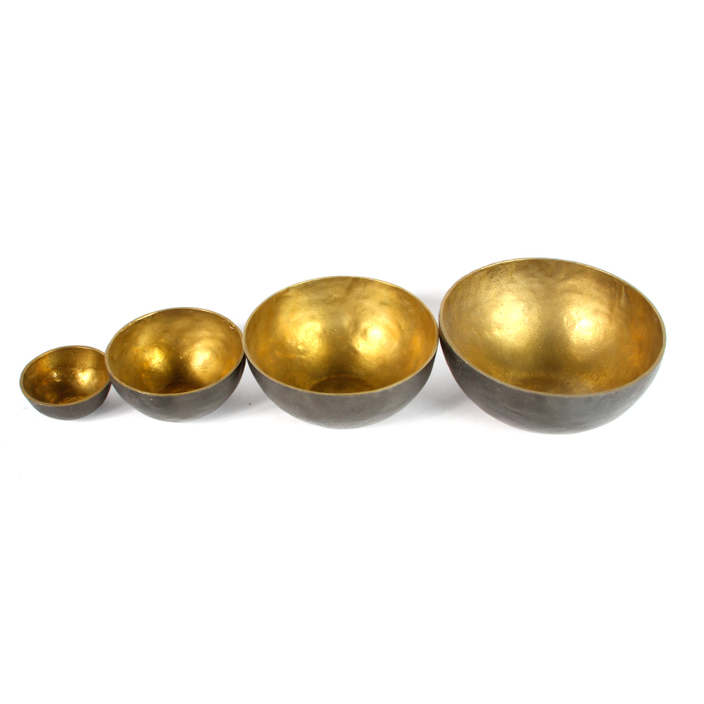 Set of Decorative Metal Bowls
