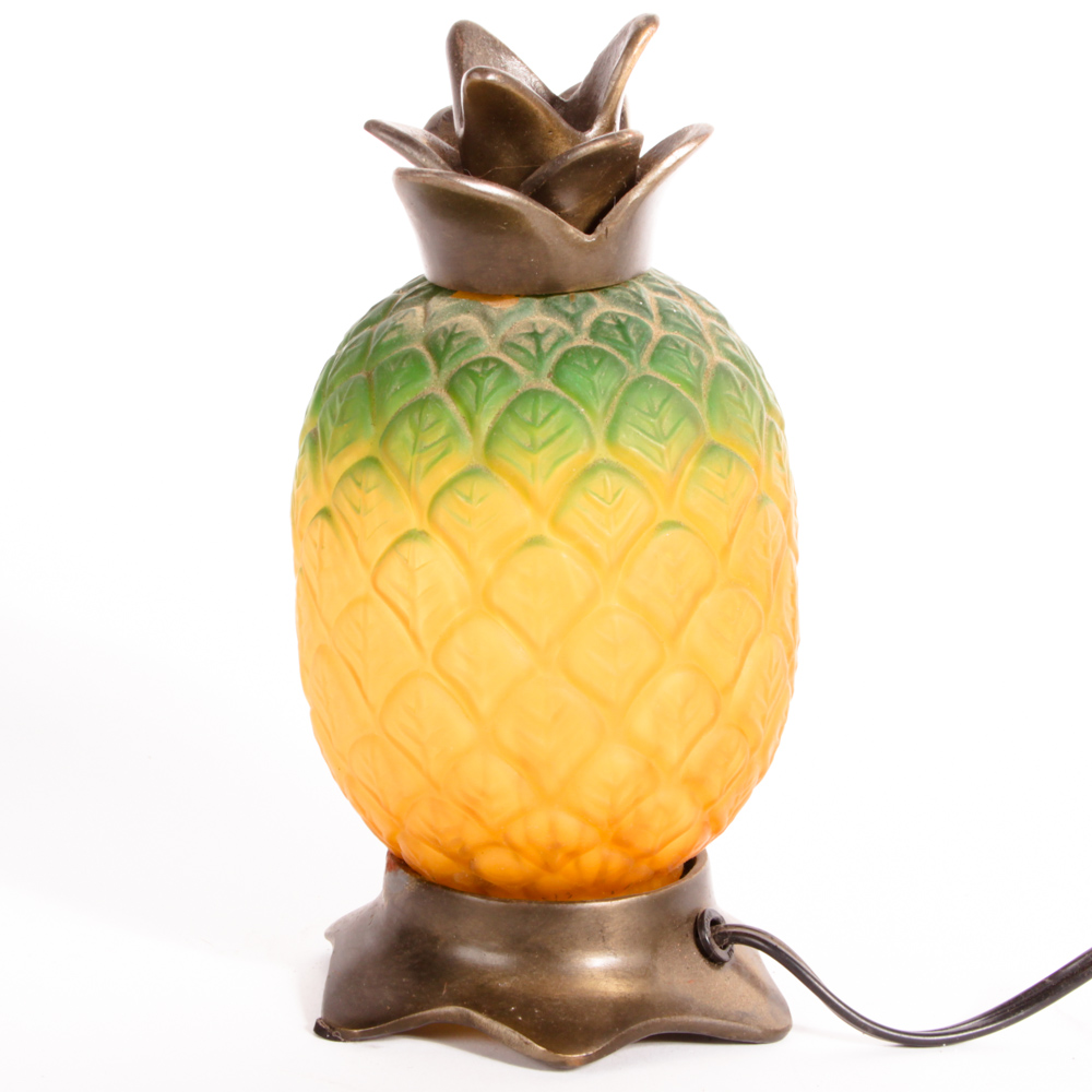 Glass Pineapple Table Lamp