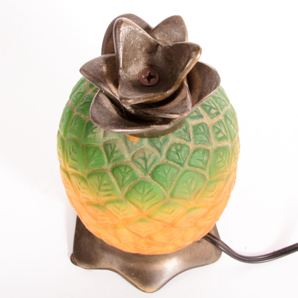 Glass Pineapple Table Lamp